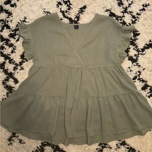 Olive green blouse